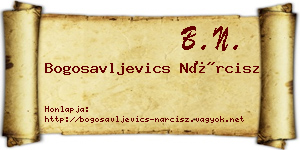 Bogosavljevics Nárcisz névjegykártya